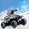 2020 New Toys 2.4G 4WD 360 Degree Rotation Turret Angle Adjustable RC Drift Army Tank With Water Bomb Battle Truck RC Stunt Car